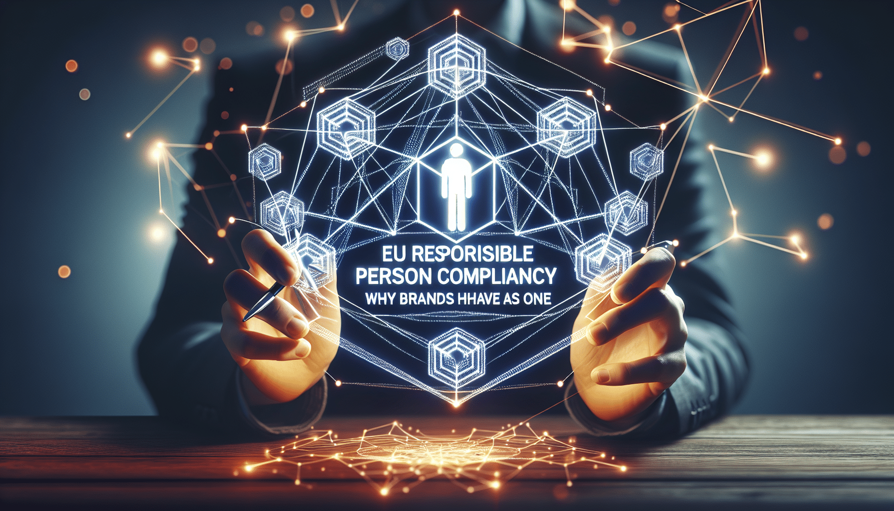 EU Responsible Person advising a brand on packaging and safety documents in an EU compliance office.