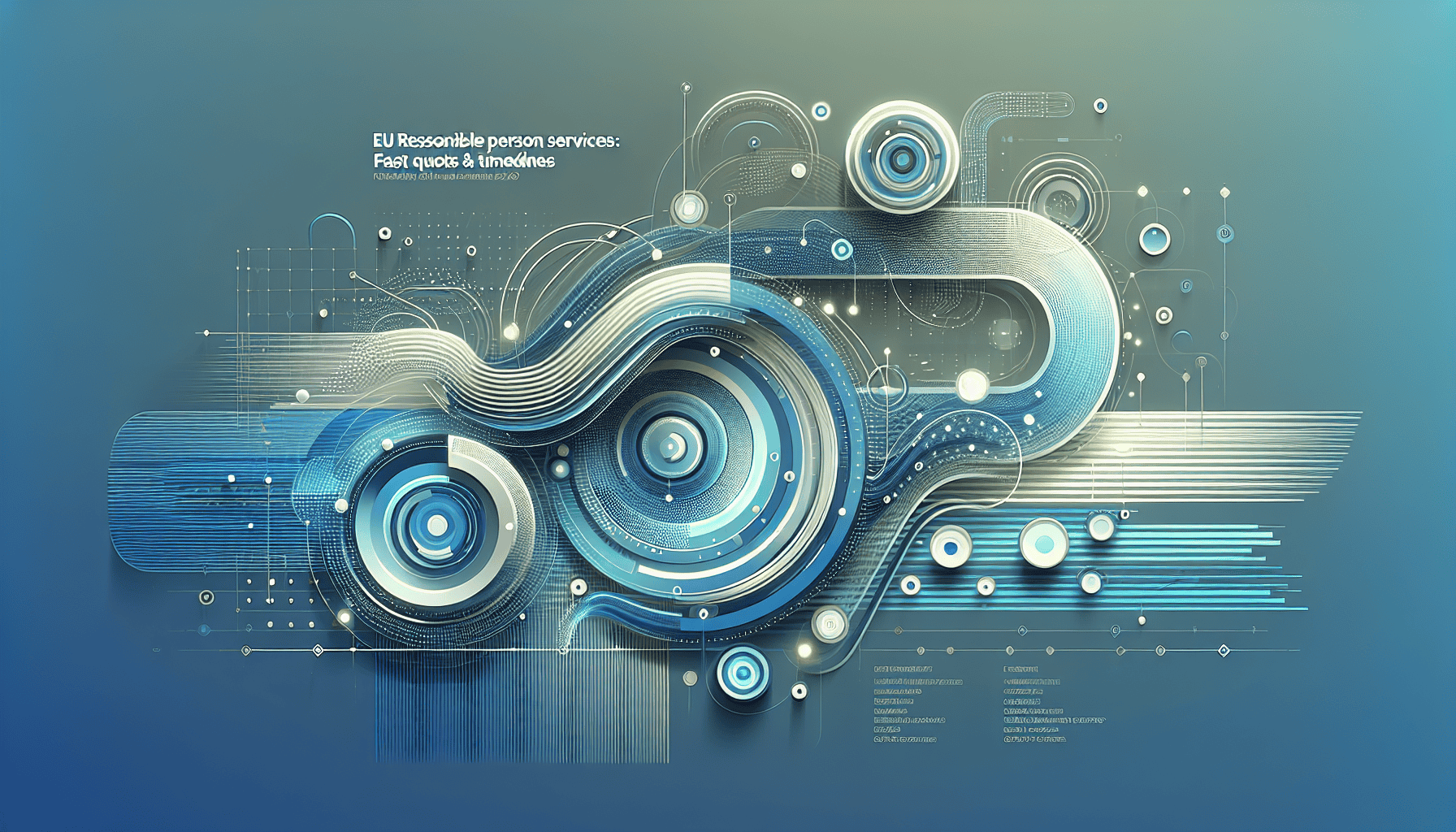 Visual illustration of EU Responsible Person fast quote process including documentation, pricing tiers, and timelines.