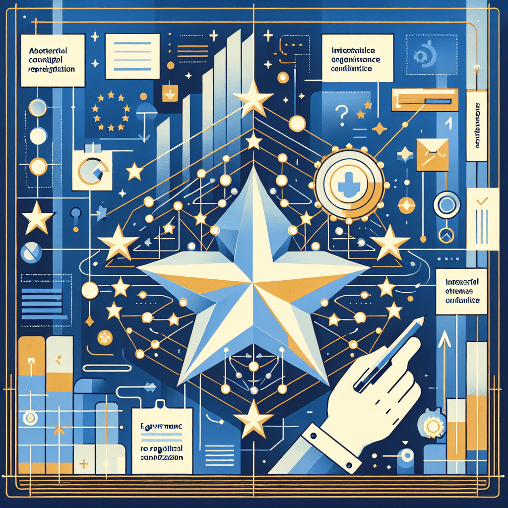 Visual showing a UK business owner reviewing an EU Responsible Person Compliance checklist to verify export readiness for the EU market.