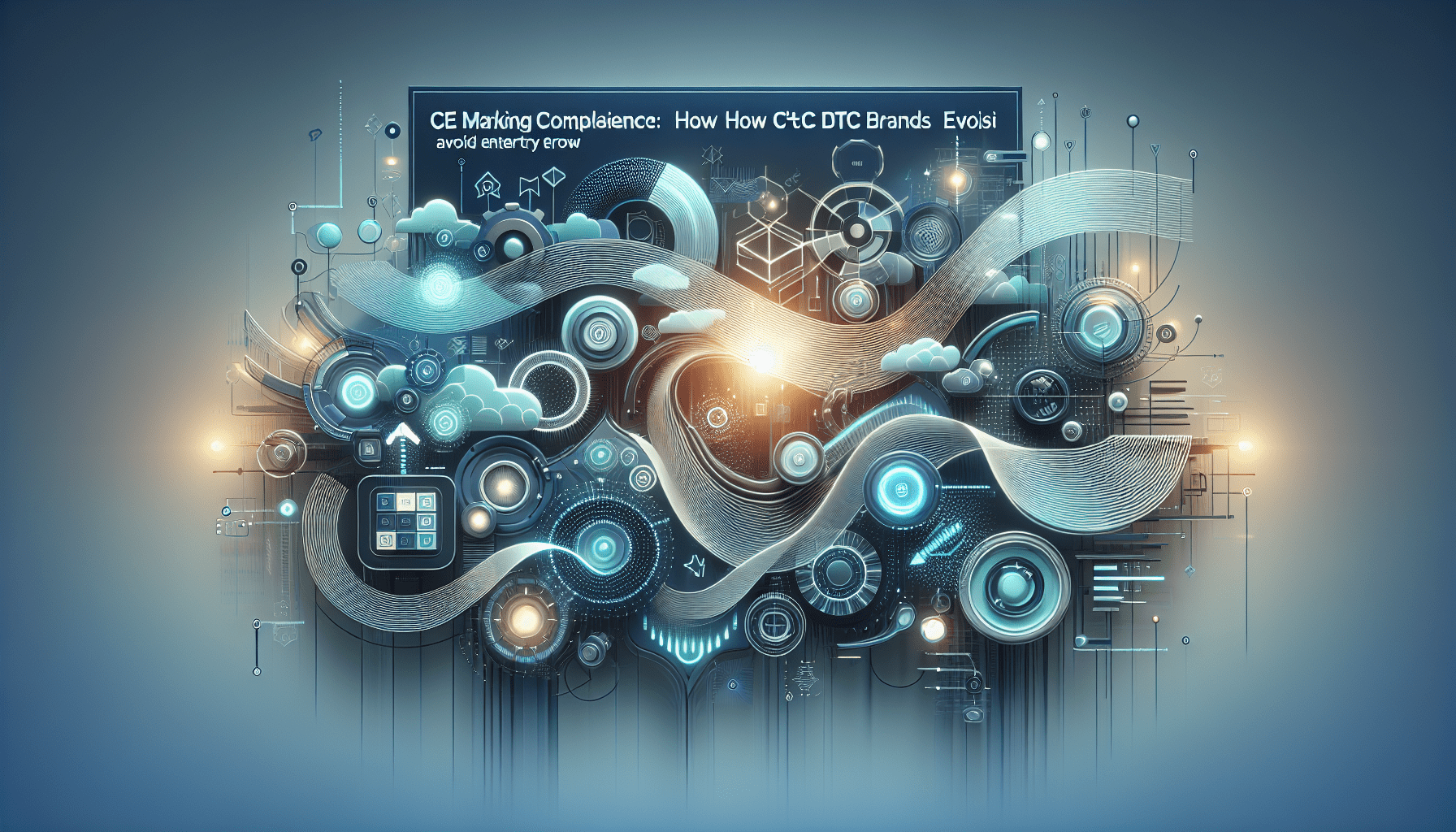 Illustration representing the CE Marking compliance process for DTC brands entering the EU, avoiding common certification mistakes.