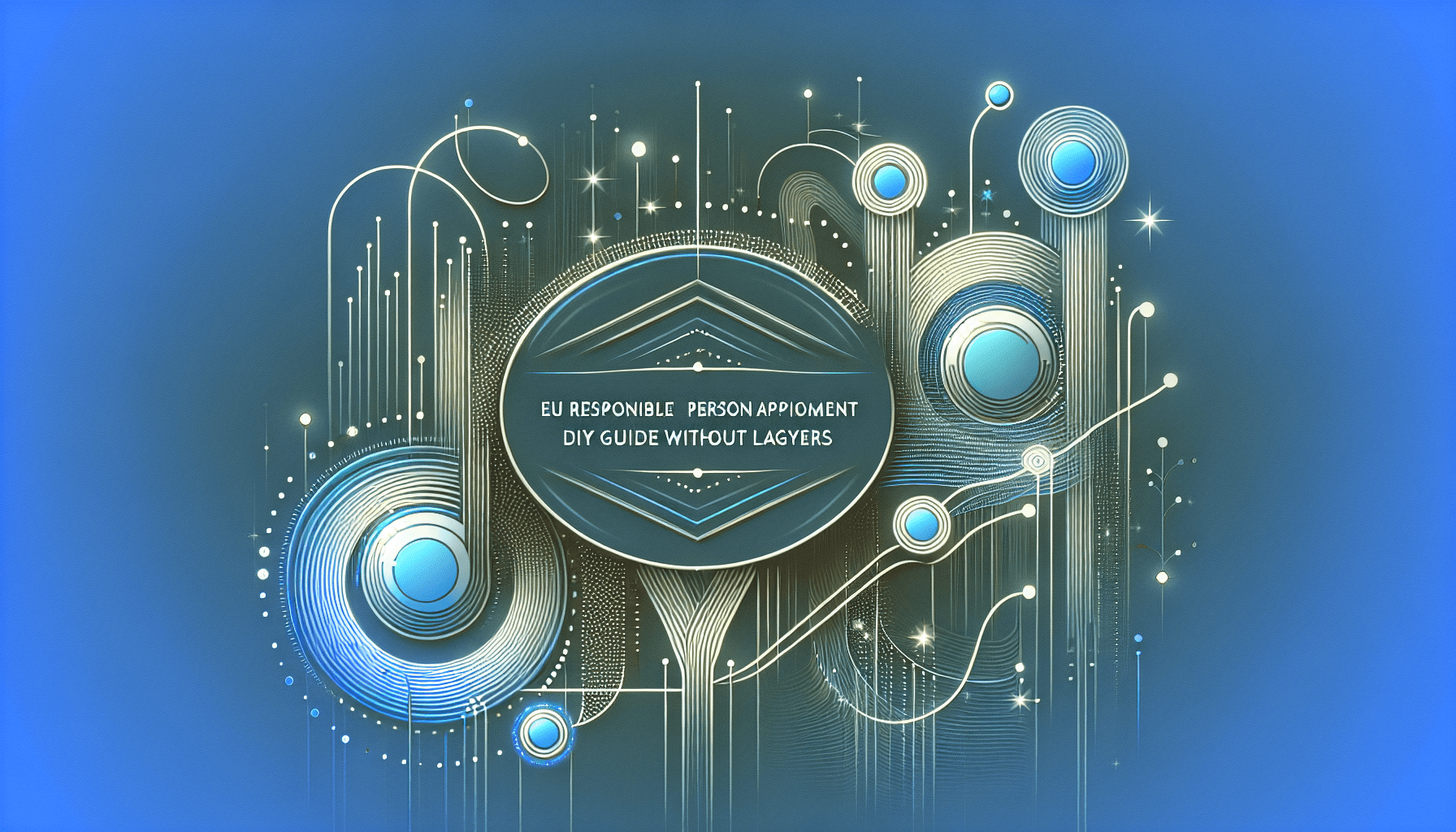 Visual explainer of EU Responsible Person appointment without legal assistance, emphasizing simplicity and cost savings.