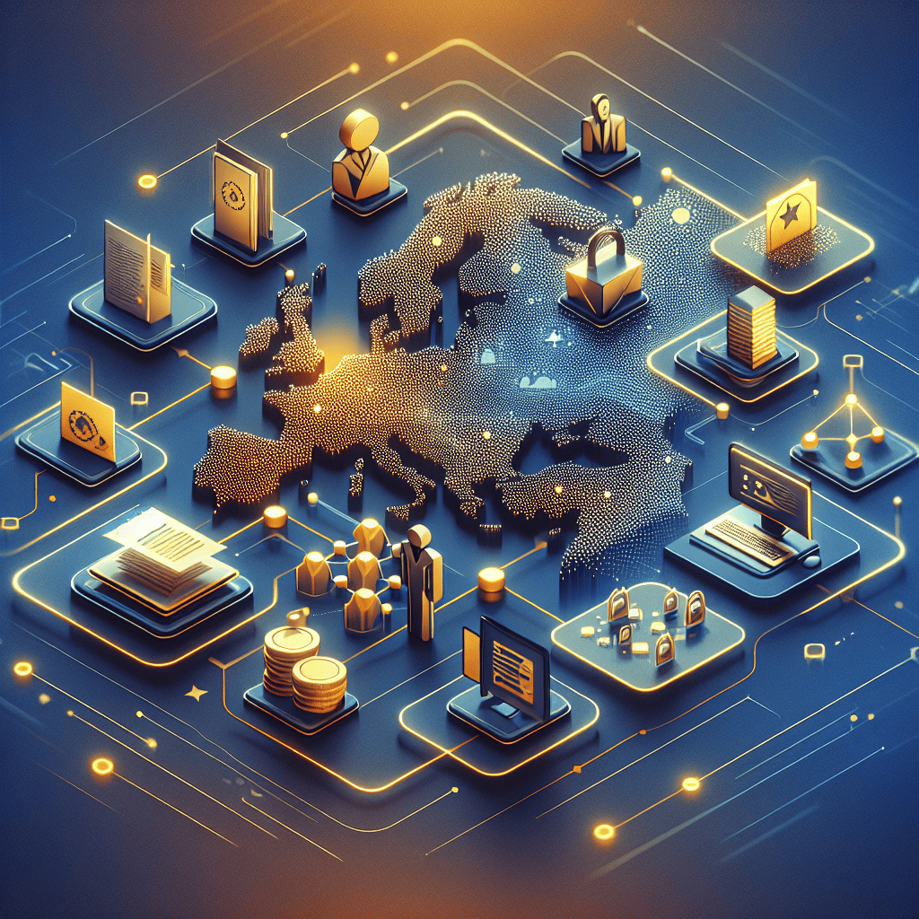 EU Responsible Person Compliance visual showing Amazon seller platforms and documents across Europe with marketplace strategy concept.