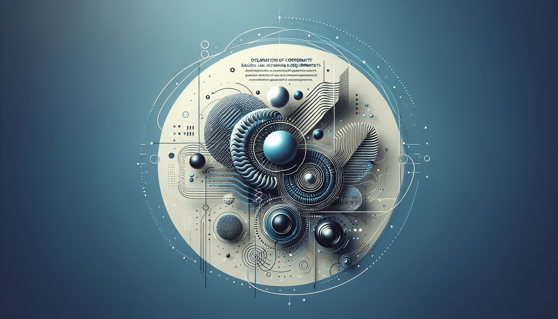 Illustration representing responsibilities and legal requirements for EU Declaration of Conformity