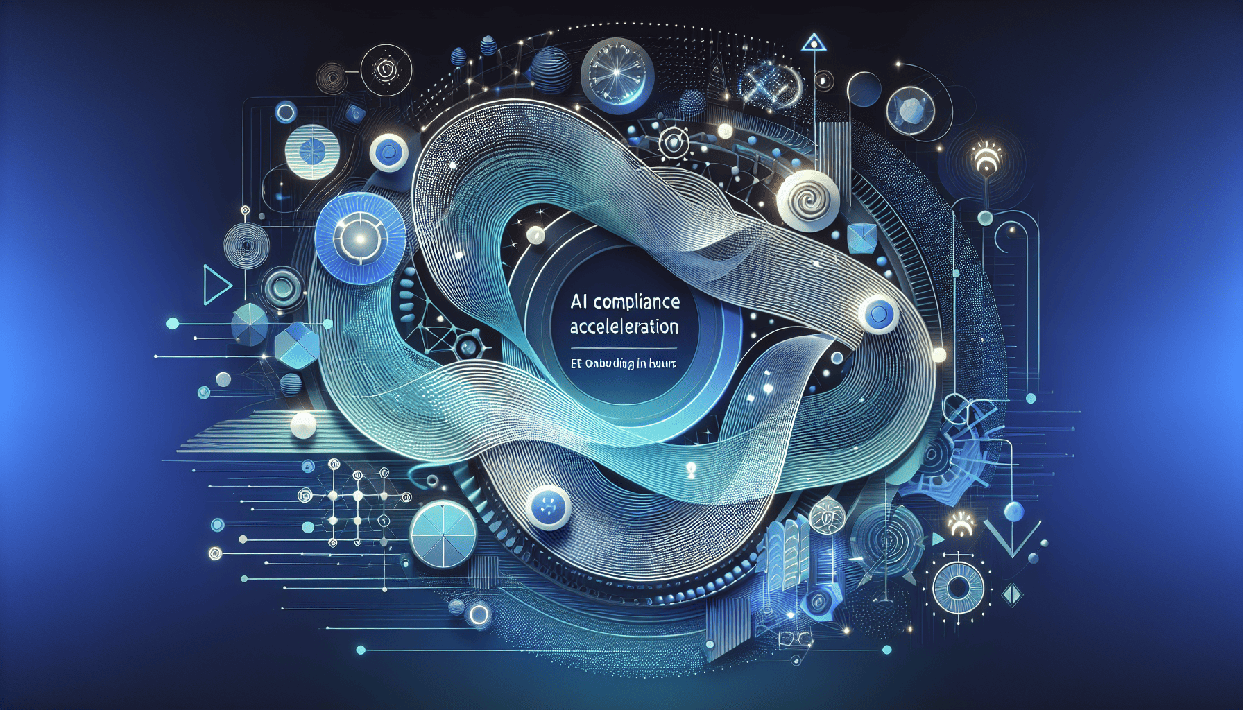 AI-powered platform processing EU Responsible Person onboarding rapidly, symbolized with fast-moving data over EU map.