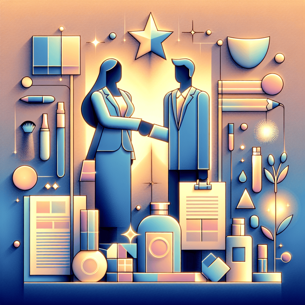 Business owner reviews compliance documents for EU Responsible Person Cosmetics services at a professional regulatory desk setup.