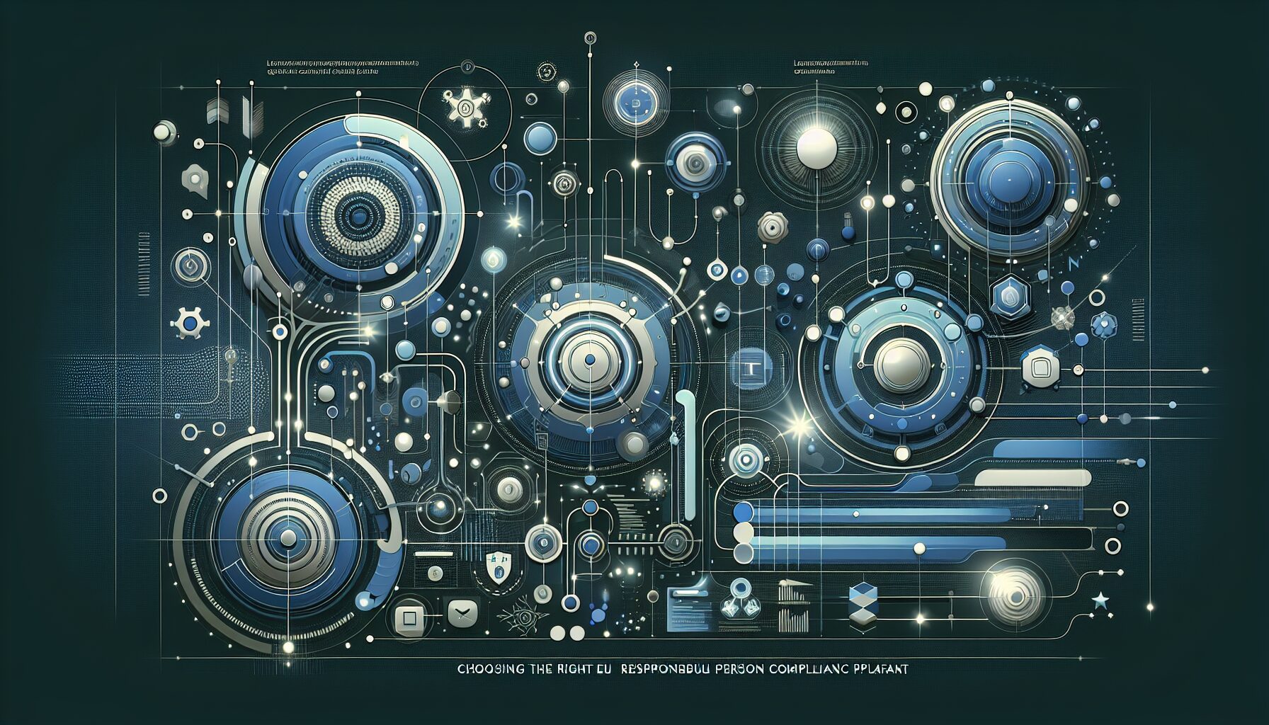 Visual representation of EU Responsible Person compliance platform comparisons with digital dashboards and certification icons
