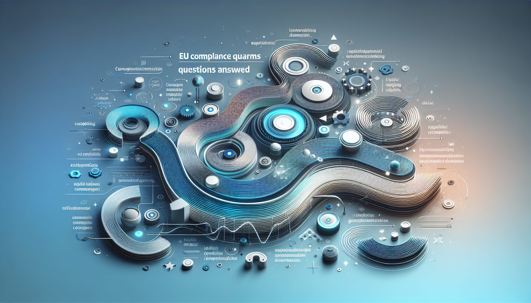 Legal and compliance team reviewing documents under 2024 EU Responsible Person regulations, with EU map and cosmetics on desk.