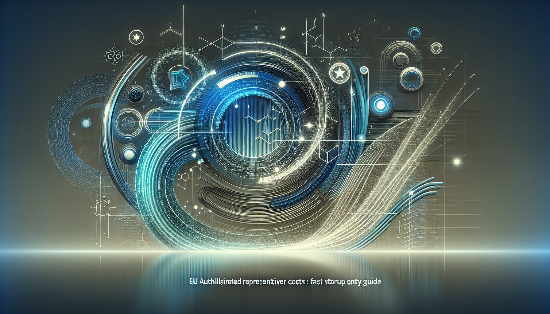 Illustration showing EU authorised representative selection and cost comparison dashboard tailored for startups entering Europe.