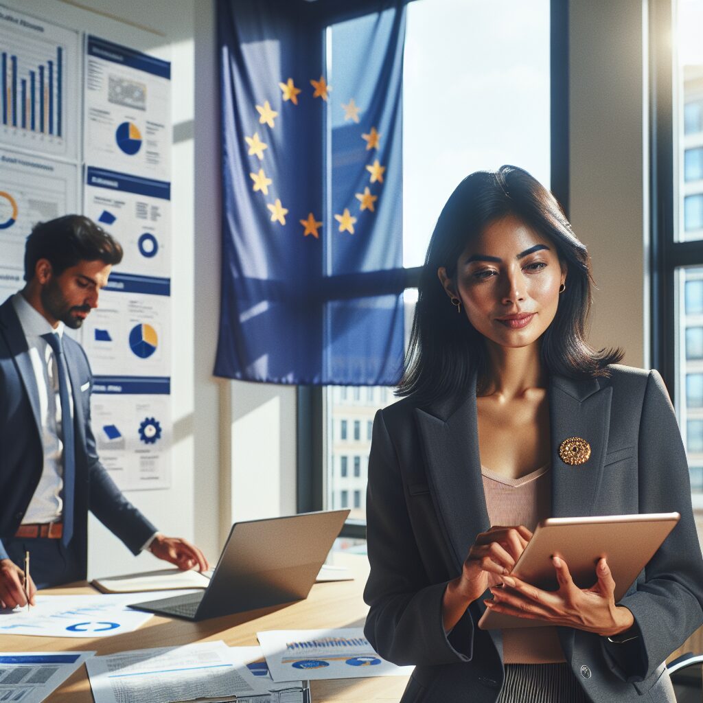 EU Responsible Person advising a marketplace seller on digital compliance requirements in an EU business setting.
